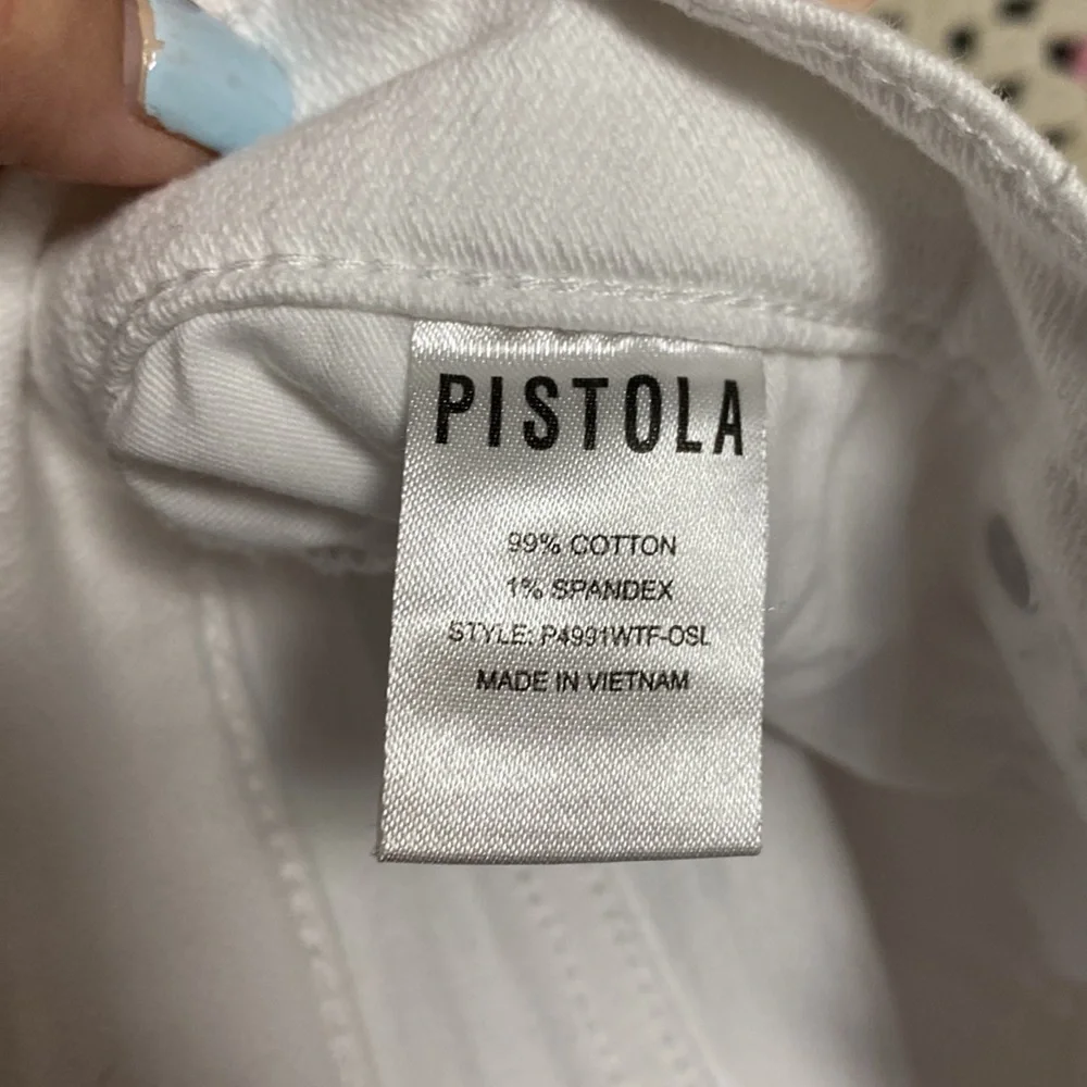 Pistola white denim frayed shorts - Picture 6 of 7